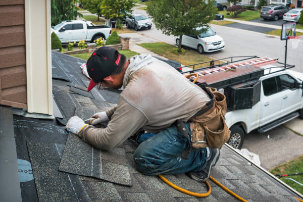 Professional Roofing technician working in Monroe, NH
